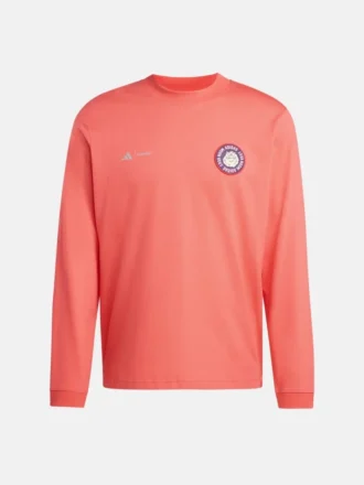 Adidas X Moon Boot rood T-shirt met lange mouwen Adidas X Moon Boot rood T-shirt met lange mouwen