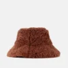 Bruine, harige buckethoed Bruine, harige buckethoed