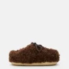 Evx donkerbruine Curly-Mules Evx donkerbruine Curly-Mules