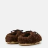 Evx donkerbruine Curly-Mules Evx donkerbruine Curly-Mules