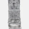 Icon Glance Silver Satin Boots