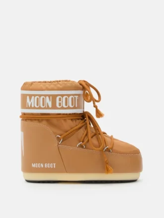 Icon Low bruine nylon enkellaarzen