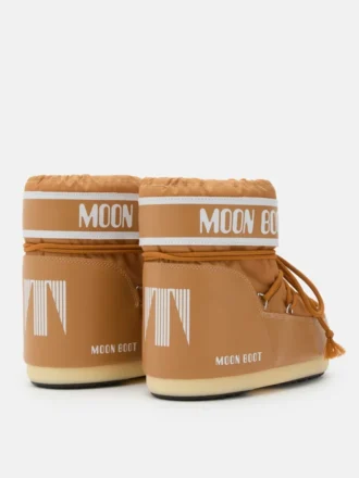 Icon Low bruine nylon enkellaarzen