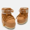 Icon Low bruine nylon enkellaarzen