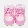 Icon Low roze nylon laarzen