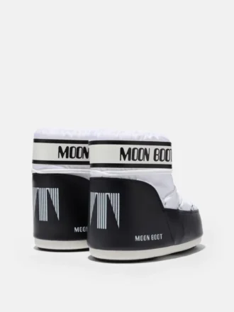 Icon Low witte nylon enkellaarzen