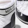 Icon Low witte nylon enkellaarzen