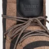 Jacquemus + Moon Boot Icon Low beige gestreepte vilten laarzen