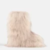 Jacquemus + Moon Boot Icon Yeti Mid crèmekleurige laarzen