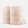 Jacquemus + Moon Boot Icon Yeti Mid crèmekleurige laarzen