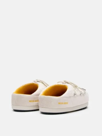 Moon Boot X Guest in Residence Evx White Sand gebreide Mules