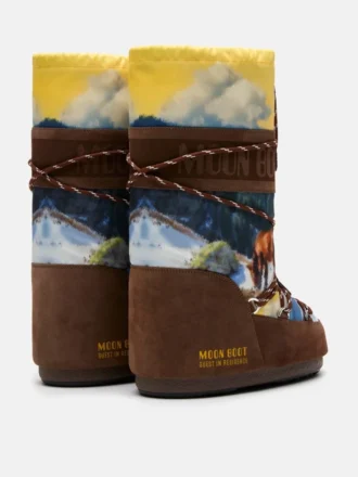 Moon Boot X Guest in Residence Icon High Postcard Cocoa-laarzen