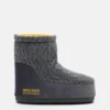 Moon Boot X Guest in Residence Icon Low grijze gebreide laarzen zonder veters