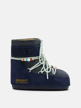 Moon Boot X Guest in Residence Icon Low Midnight & Grey suède laarzen met kralen
