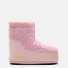 Moon Boot X Guest in Residence Icon Low No Lace Rose gebreide laarzen
