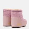 Moon Boot X Guest in Residence Icon Low No Lace Rose gebreide laarzen