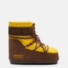 Moon Boot X Guest in Residence Icon Low nylon laarzen in zonnebloemgeel en cacao