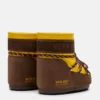 Moon Boot X Guest in Residence Icon Low nylon laarzen in zonnebloemgeel en cacao
