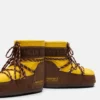 Moon Boot X Guest in Residence Icon Low nylon laarzen in zonnebloemgeel en cacao