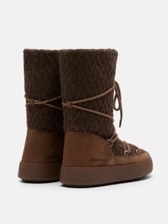 Moon Boot X Guest in Residence Ltrack Cocoa gebreide laarzen