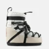 Moon Boot X Moncler Grenoble Icon Low witte enkellaarzen