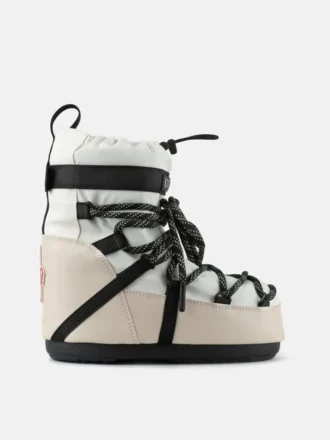 Moon Boot X Moncler Grenoble Icon Low witte enkellaarzen