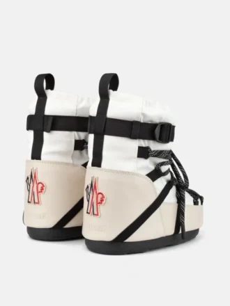 Moon Boot X Moncler Grenoble Icon Low witte enkellaarzen