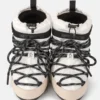 Moon Boot X Moncler Grenoble Icon Low witte enkellaarzen