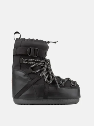 Moon Boot X Moncler Grenoble Icon Low zwarte enkellaarzen