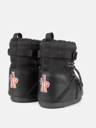 Moon Boot X Moncler Grenoble Icon Low zwarte enkellaarzen