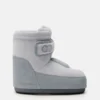 Moon Boot X Vandythepink® Icon Strap grijze suède laarzen