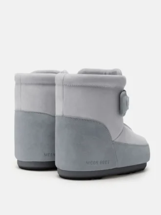 Moon Boot X Vandythepink® Icon Strap grijze suède laarzen