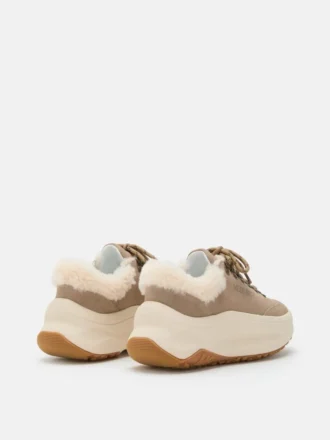 Moon247 City beige schapenvacht Sneakers