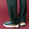 Moon247 Xlace marineblauwe & bruine Sneakers Moon247 Xlace marineblauwe & bruine Sneakers