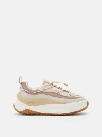 Moon247 Xlace off-white & taupe Sneakers