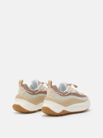 Moon247 Xlace off-white & taupe Sneakers