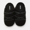 Teddy-pantoffels, zwart Teddy-pantoffels, zwart