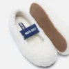 Witte ballerina’s van schapenvacht Witte ballerina’s van schapenvacht